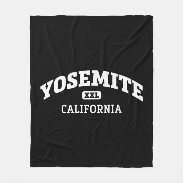 Yosemite College Style Rock Climbing Area Design   Fleecedecke (Vorderseite)