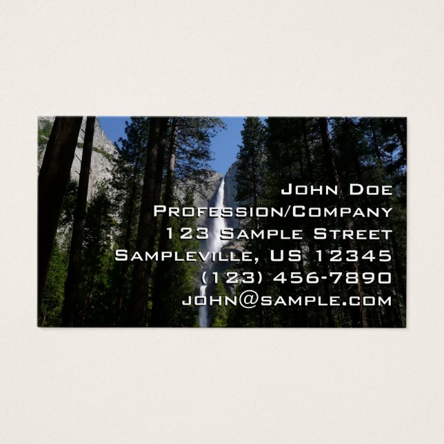 Yosemite Falls and Woods Landscape Fotografy (Vorderseite)