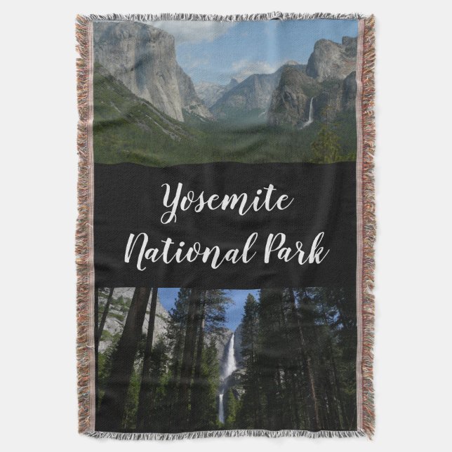 Yosemite Falls and Woods Landscape Fotografy Decke (Vorderseite Vertikal)