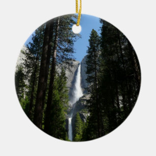 Yosemite Falls and Woods Landscape Fotografy Keramik Ornament