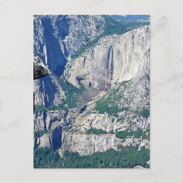 Yosemite Falls from Glacier Point, CA Postkarte (Vorderseite)