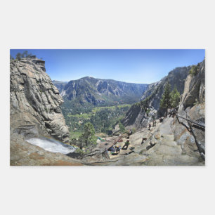 Yosemite Falls from Lookout - Yosemite Rechteckiger Aufkleber