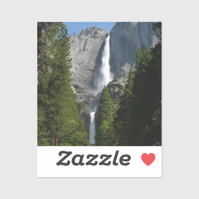 Yosemite Falls II aus dem Yosemite Nationalpark Aufkleber (Blatt)