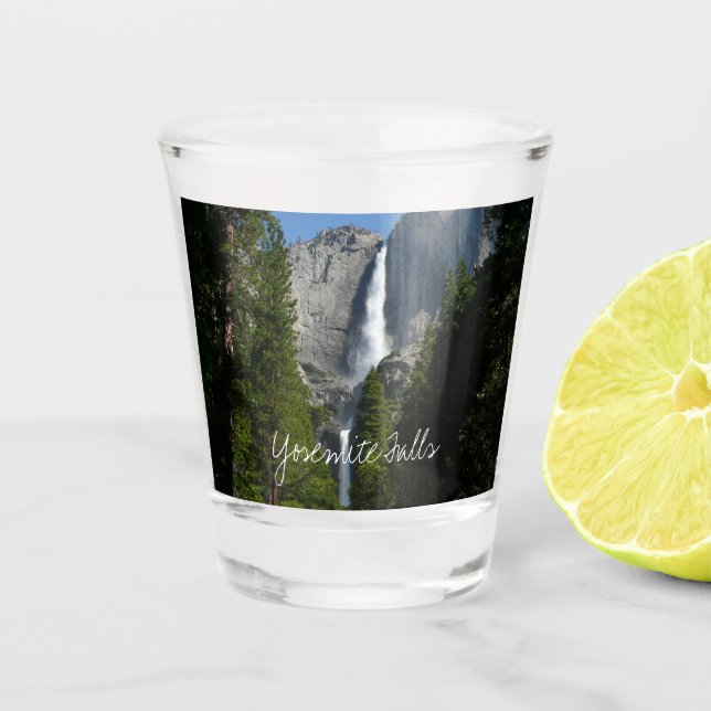 Yosemite Falls II aus dem Yosemite Nationalpark Schnapsglas (Vorderseite)
