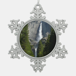Yosemite Falls II aus dem Yosemite Nationalpark Schneeflocken Zinn-Ornament