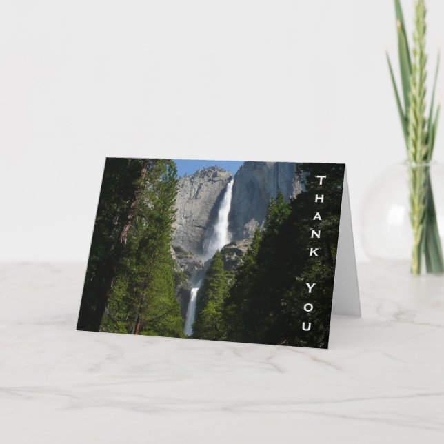 Yosemite Falls II Dankeskarte (Vorderseite)