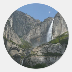 Yosemite Falls III aus dem Yosemite National Park Runder Aufkleber