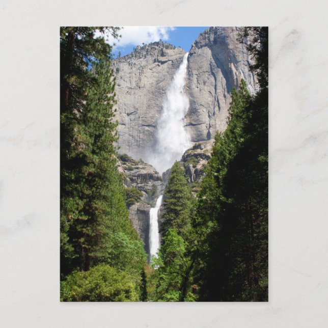 Yosemite Falls im Mai Postkarte (Vorderseite)