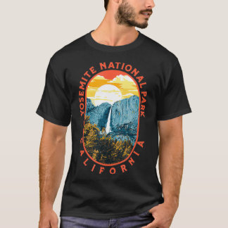 Yosemite Falls - Nationalpark California Retro T-Shirt