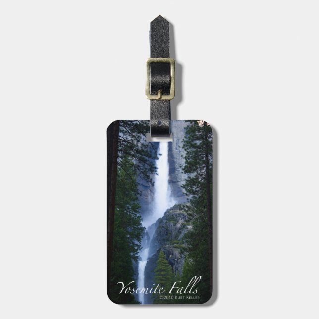 Yosemite Falls Naturofotografie Gepäcktag Gepäckanhänger (Vorderseite vertikal)