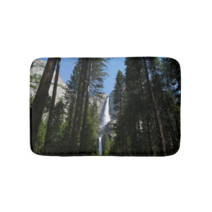 Yosemite Falls und Wald Landschaftsfotografie Badematte