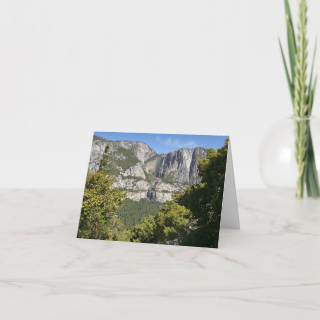 Yosemite Falls von Four Mile Trail Karte (Vorderseite)