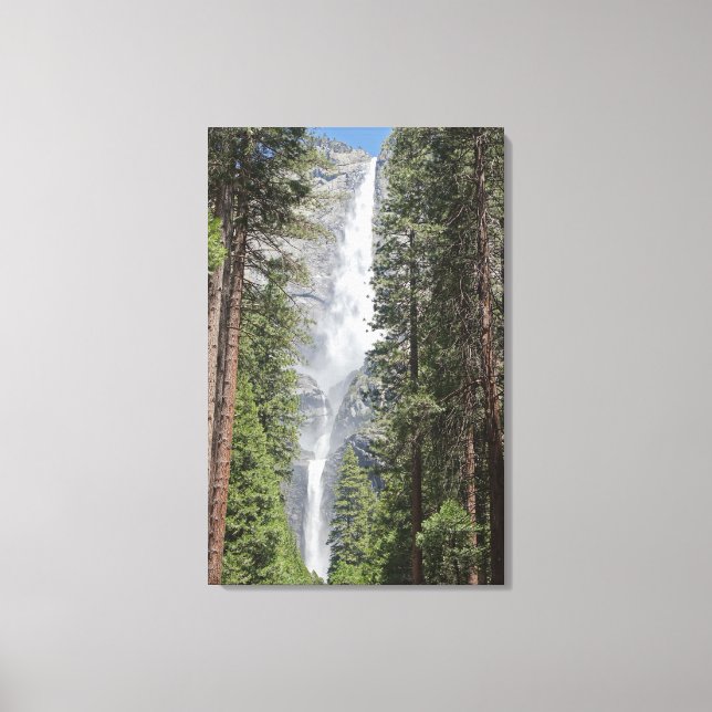 Yosemite Falls Wrapped Canvas Print Leinwanddruck (Vorderseite)