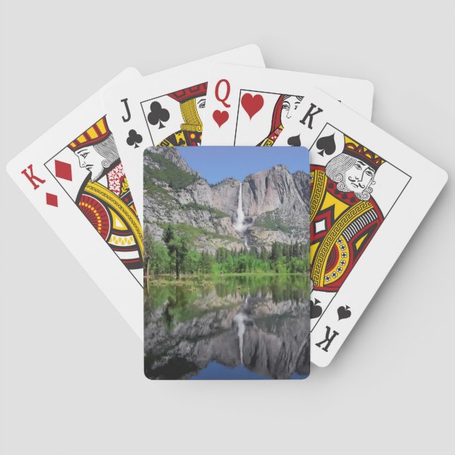 Yosemite- Fallsreflexion Spielkarten (Rückseite)
