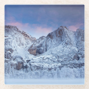 Yosemite- Fallssonnenaufgang Glasuntersetzer