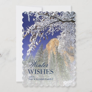 Yosemite gerahmt durch Schnee-bedeckte