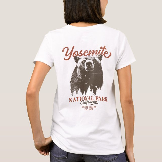 Yosemite Grizzly Bear California Nationalpark T-Shirt (Rückseite)