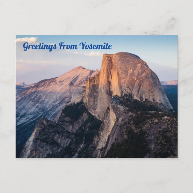 Yosemite Halb Dome Postkarte (Vorderseite)