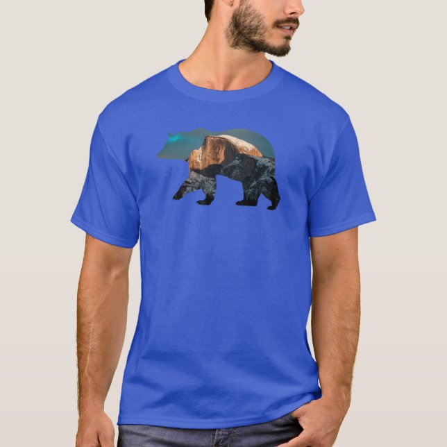 Yosemite Half Dome Bär Oversized T-Shirt (Vorderseite)