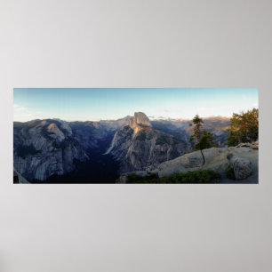 Yosemite Half Dome Panorama Poster