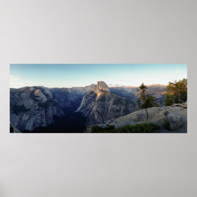 Yosemite Half Dome Panorama Poster (Vorne)
