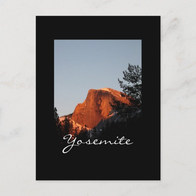 Yosemite Half Dome Postkarte (Vorderseite)