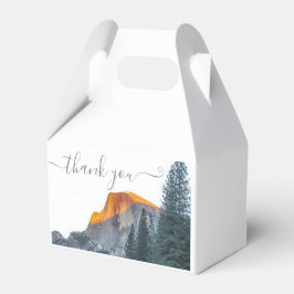 Yosemite Half Dome Sunset Danke für Ihre Hochzeit Geschenkschachtel