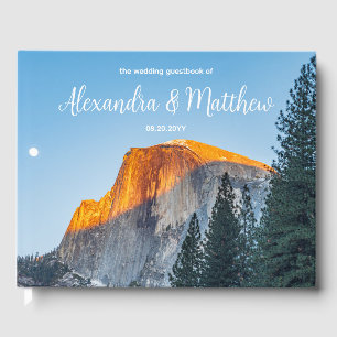 Yosemite Half Dome Sunset Wedding Gästebuch