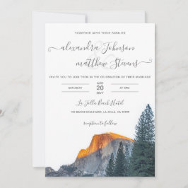 Yosemite Half Dome Wedding Einladung