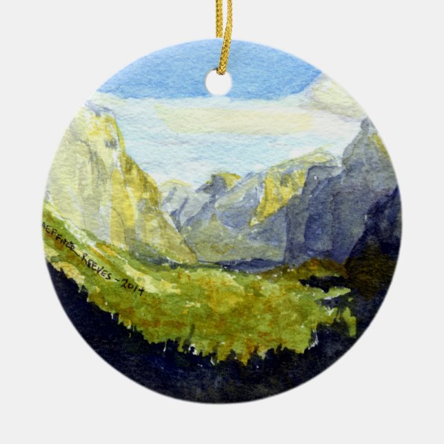 Yosemite, Inspirations-Punkt Keramik Ornament (Vorne)