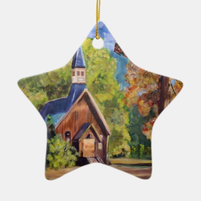 Yosemite-Kapellen-Verzierung Keramik Ornament (Vorne)