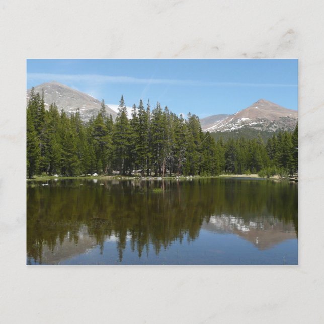 Yosemite Lake Reflection Postkarte (Vorderseite)