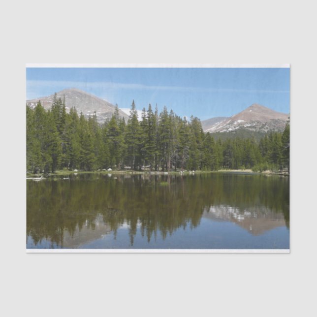 Yosemite Lake Reflection Seidenpapier (Vorderseite)