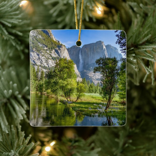 Yosemite Landschaft Weihnachten Keramikornament (Baum)