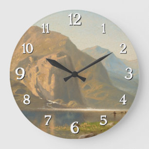 Yosemite Majestic Landschaft von Albert Bierstadt Große Wanduhr