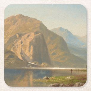 Yosemite Majestic Landschaft von Albert Bierstadt Rechteckiger Pappuntersetzer