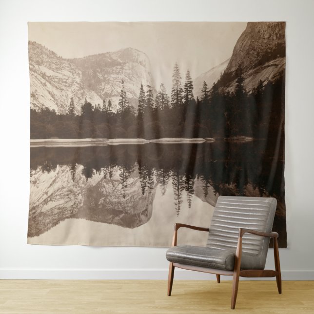 Yosemite - Mirror Lake - Nationalpark Wandteppich (Beispiel (Horizontal))