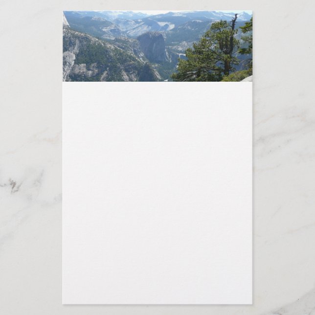 Yosemite Mountain View im Yosemite Nationalpark Briefpapier (Vorderseite)