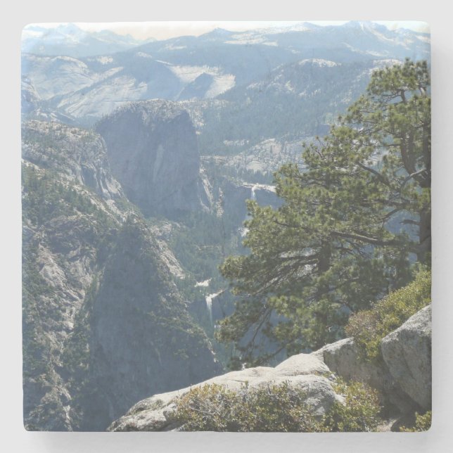 Yosemite Mountain View im Yosemite Nationalpark Steinuntersetzer (Vorderseite)