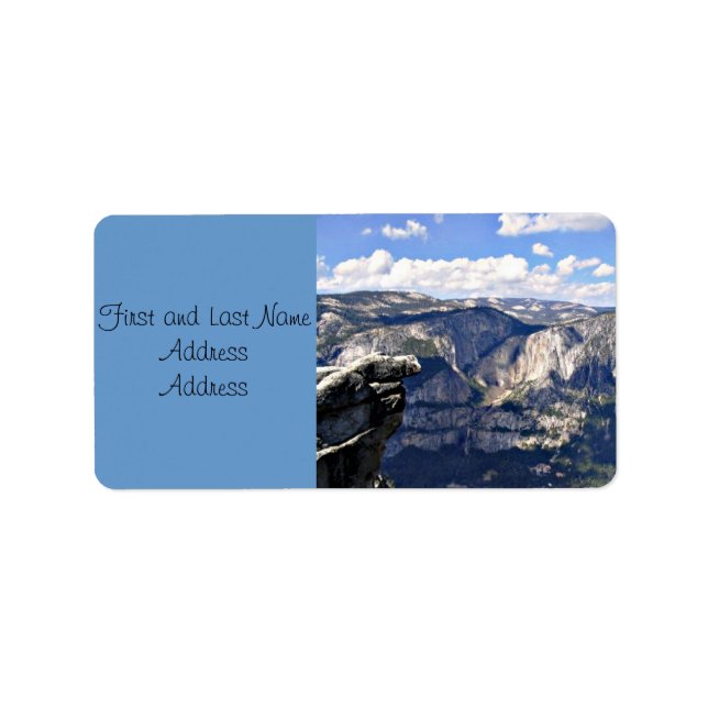 Yosemite National Park B Adressaufkleber (Vorne)