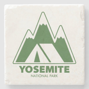 Yosemite National Park Berge Camping Steinuntersetzer