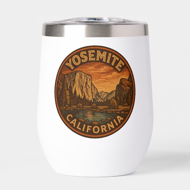 Yosemite National Park California Wine Tumbler (Avant)