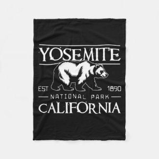 Yosemite National Park Gegr. 1890 Kalifornien Bär Fleecedecke
