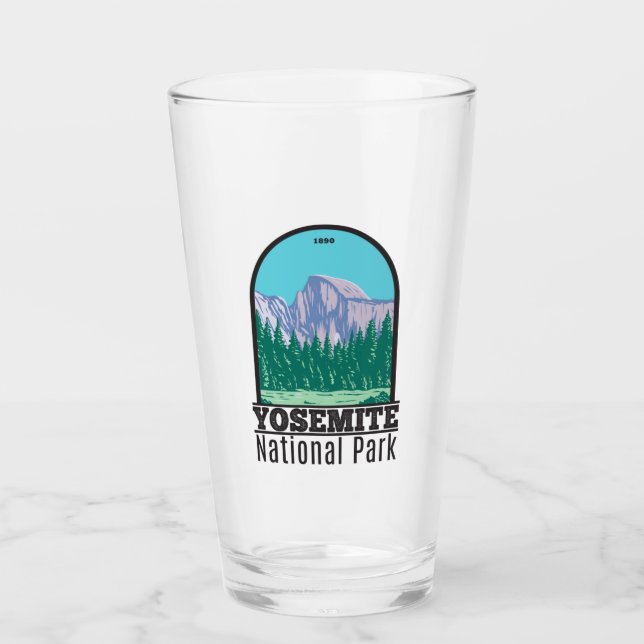 Yosemite National Park Halb Dome California Glas (Vorderseite)