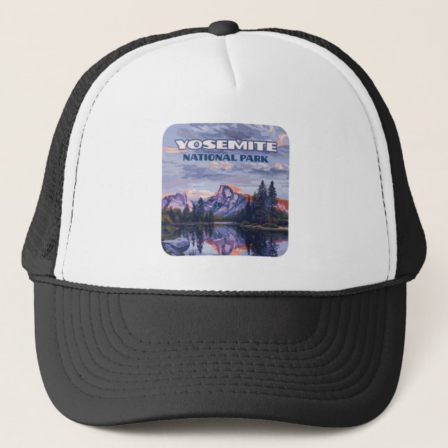 Yosemite National Park Halb Dome California Sunset Truckerkappe (Vorderseite)