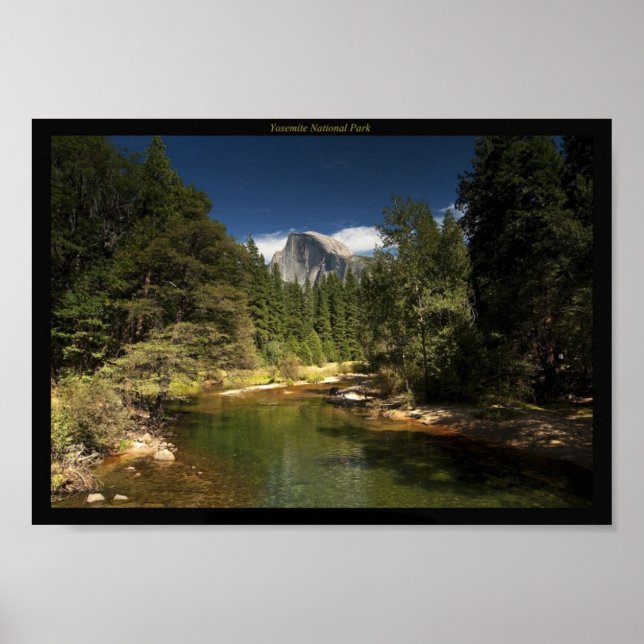 Yosemite National Park & Halb Dome Picture Poster (Vorne)