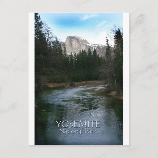 Yosemite National Park Half Dome Postkarte (Vorderseite)