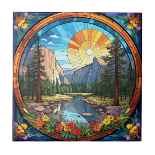 Yosemite National Park Imitate Festgeballtes Glasm Fliese