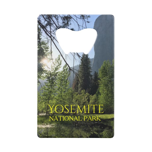 Yosemite National Park Kreditkarte Flaschenöffner (Vorderseite)