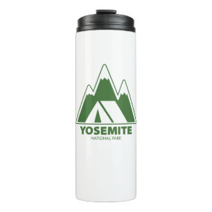 Yosemite National Park Mountains Camping Thermosbecher